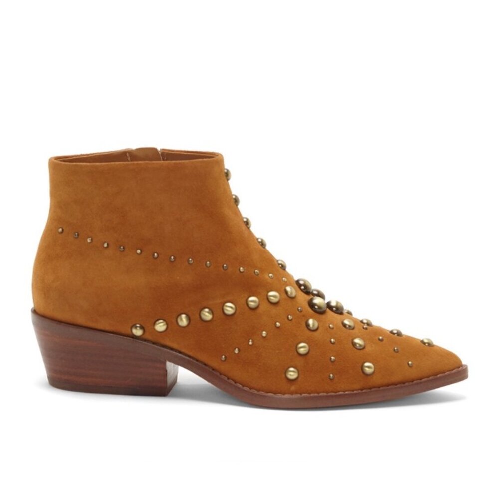 NWOB 1. State Sobel Embellished Suede Ankle Bootie - Picture 2 of 3
